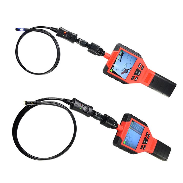Car pipe inspection industrial borescopes endoscope with 3.5 inch screen and dual lens HD camera