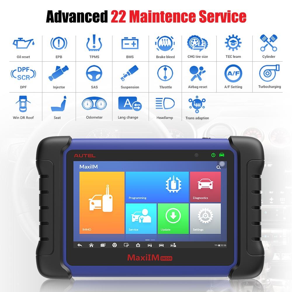 Autel MaxiIM IM508 ADVANCED Immobilizer and Key Programming Tool with Diagnosis & Special Functions