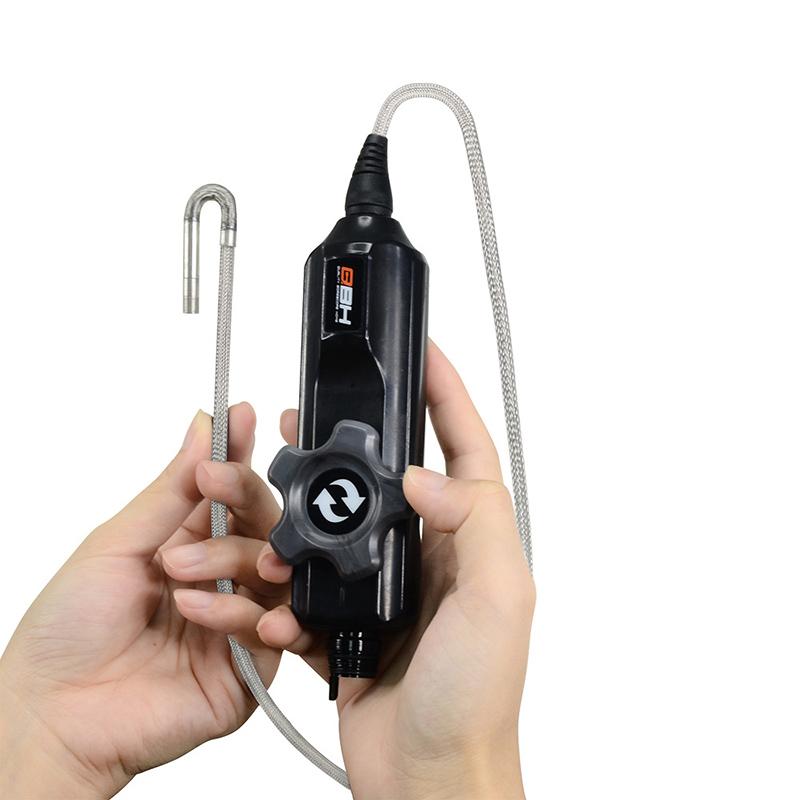 Portable Two-way Rotating Head Industrial Borescope with Waterproof Inspection HD Probe Snake Camera