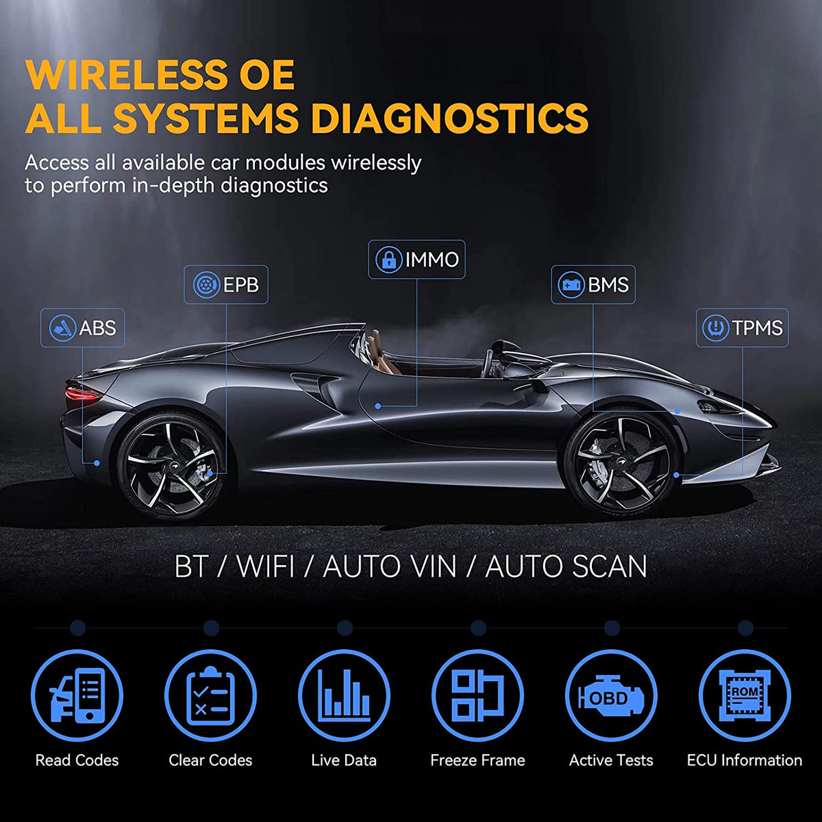 XTOOL A80 Pro Master with VCI Programmer J2534 supports KC501 KS01 OBD