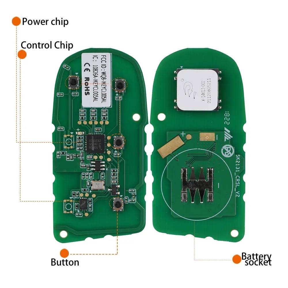 AUTEL IKEY CL004AL/CL005AL Chrysler Universal Smart Key 4 Buttons/5 Buttons