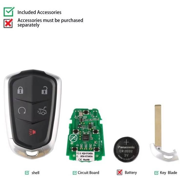 AUTEL IKEY GM004AL  GM005AL Universal Smart Key Remote For G-M-Cadillac 4 Buttons/ 5 Buttons