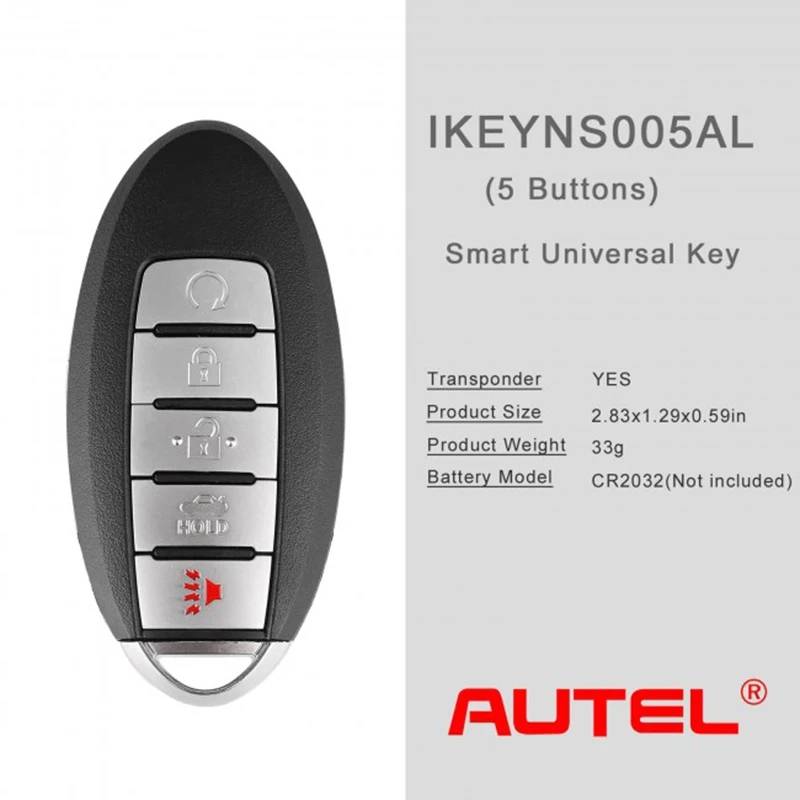 AUTEL IKEY NS003AL/NS004AL/NS005AL Nissan 3 Buttons/ 4 Buttons/ 5 Buttons