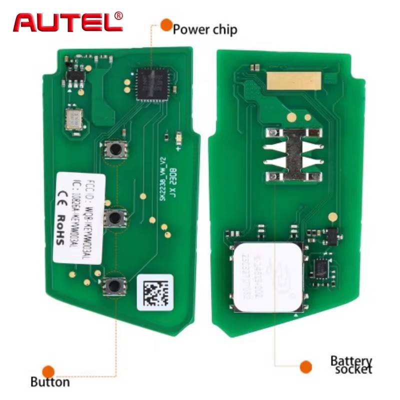 AUTEL IKEY VW003AL Universal Smart Remote Key For V-W 3 Buttons