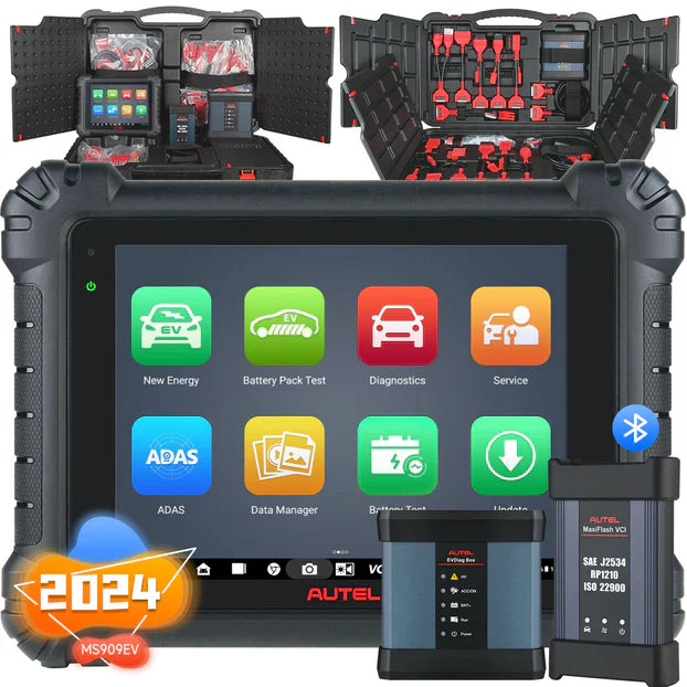 Autel MaxiSys MS909EV EV Diagnostics Tools High-Voltage System Supports ECU Programming & Coding