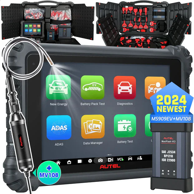 Autel MaxiSys MS909EV EV Diagnostics Tools High-Voltage System Supports ECU Programming & Coding