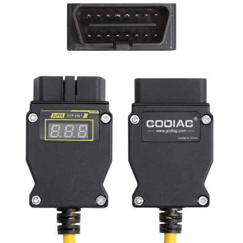 GODIAG GT109 DOIP-ENET Diagnostic Programming Cable with Voltage Display Replace BMW ENET Cable