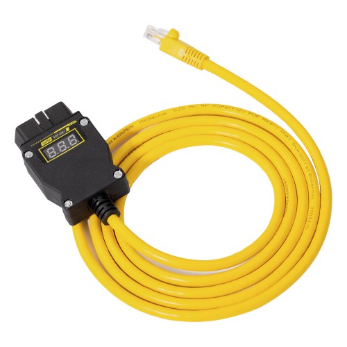 GODIAG GT109 DOIP-ENET Diagnostic Programming Cable with Voltage Display Replace BMW ENET Cable