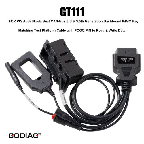 GODIAG GT111 Test Platform Cable 3.5 Dashboard IMMO Key Matching for V-W Au-di Skoda Seat CAN-BUS