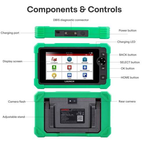 LAUNCH CRP919 EV Diagnostic Tool for Electric Vehicles New Energy Cars Supports ECU Coding