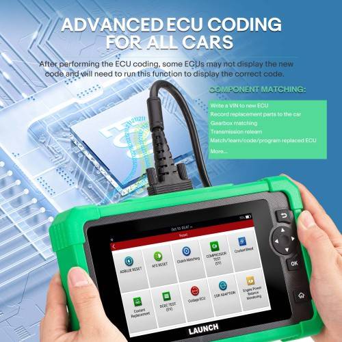 LAUNCH CRP919 EV Diagnostic Tool for Electric Vehicles New Energy Cars Supports ECU Coding