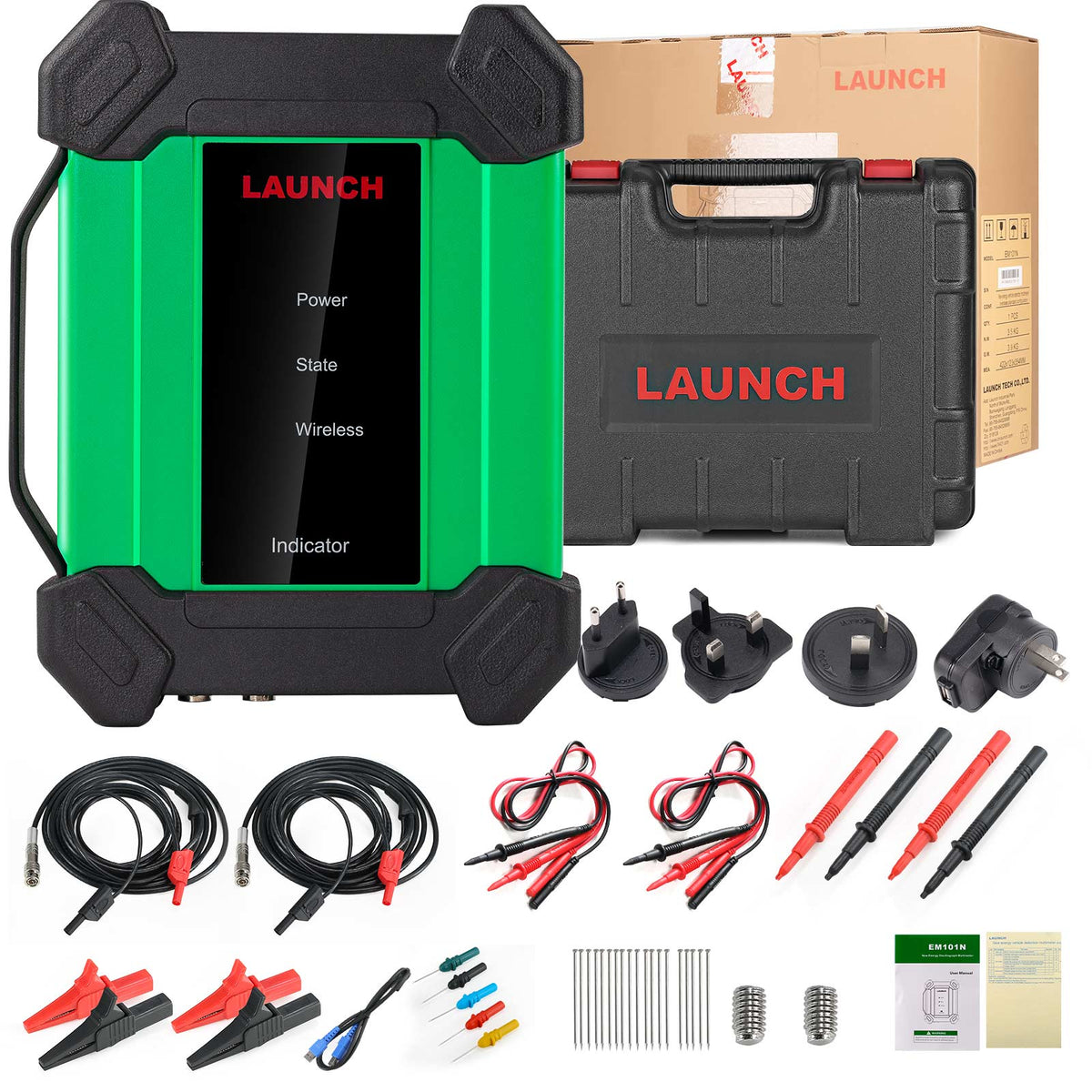 LAUNCH EM101N EV Scopebox 2 Channel Oscilloscope Multimeter Hybrid 202 ...