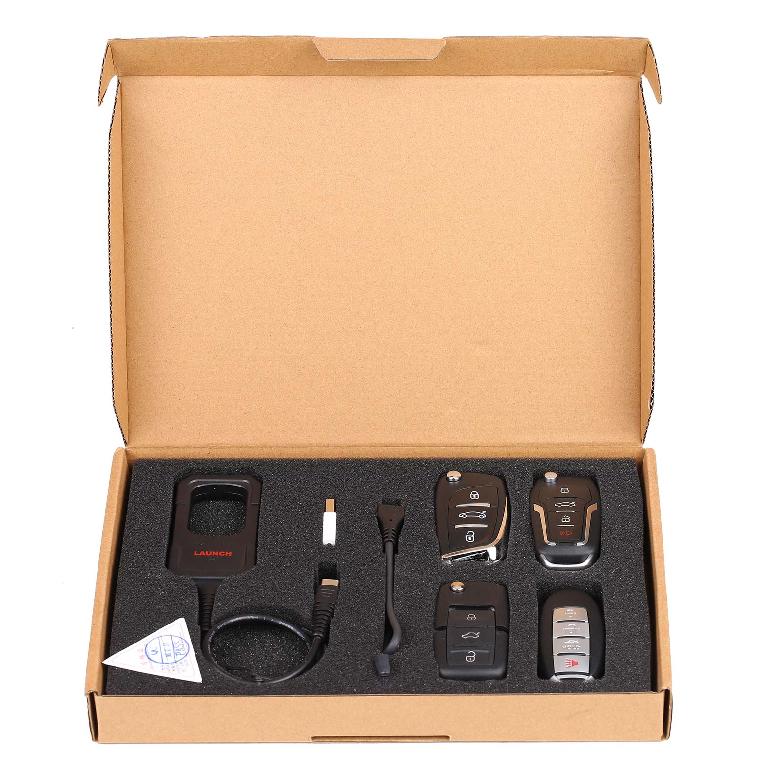 Launch X431 IMMO Key Programmer Remote Maker for Remote & Chip Generation with Super Chip and 4 Sets of Smart Keys
