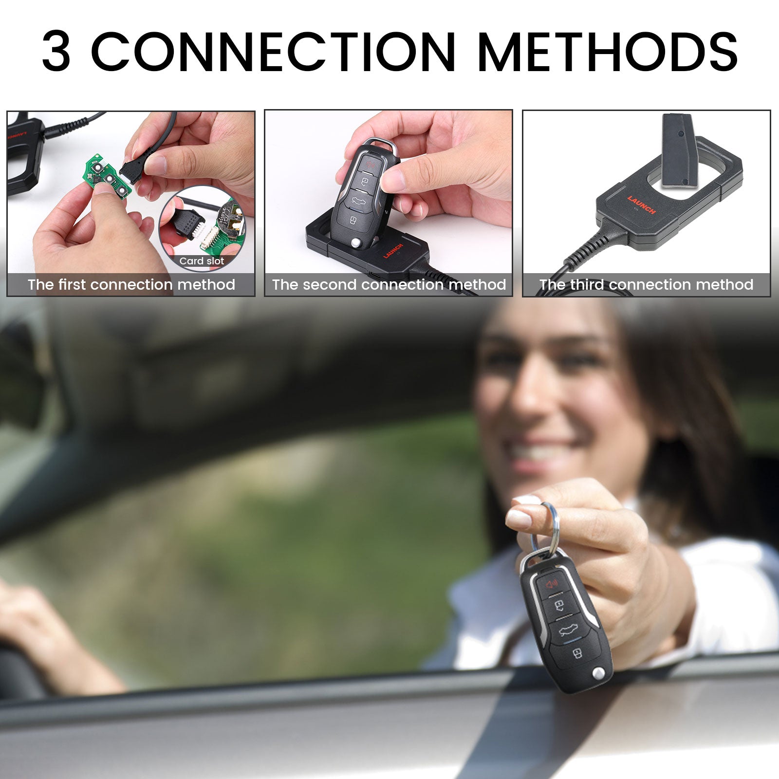 Launch X431 IMMO Key Programmer Remote Maker for Remote & Chip Generation with Super Chip and 4 Sets of Smart Keys