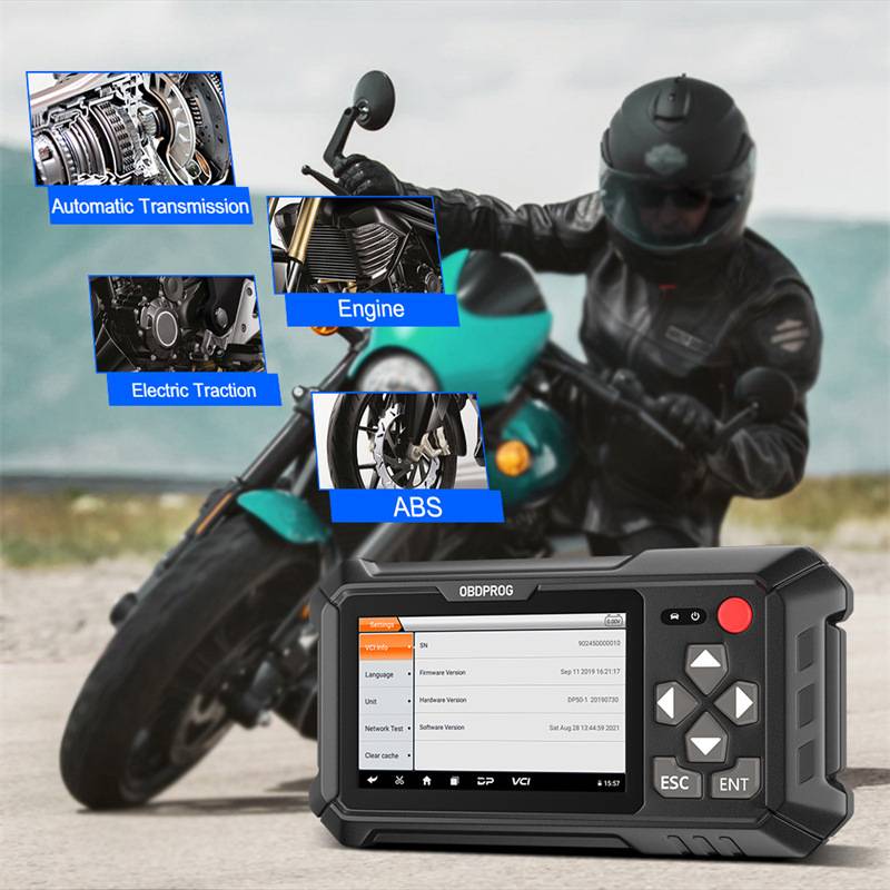OBDPROG Moto 100 Motorcycle Diagnostic Tool Full System Diagnostic ECU Coding EU/ US Version