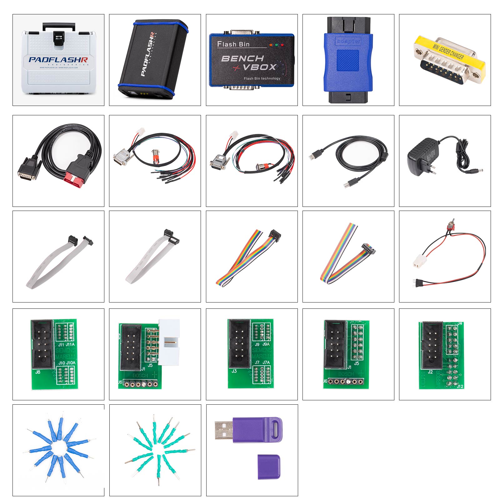 PADFLASH ECU TCU Programming Tool - Full Version with USB Dongle OBD2 Bench Boot & Checksum/VR File Support 2025