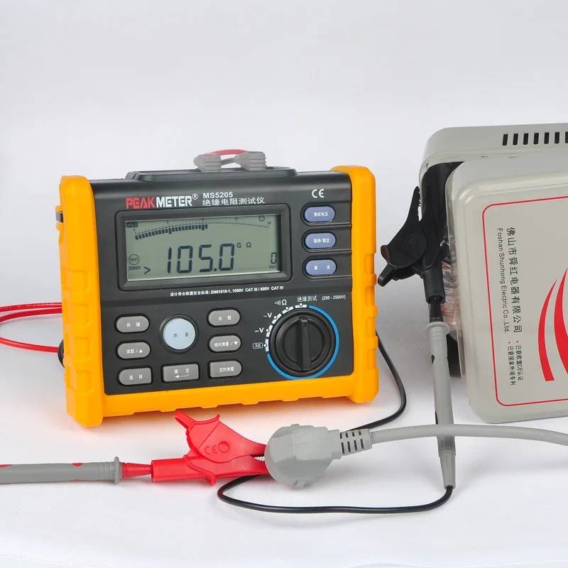 PEAKMETER MS5203 Insulation Resistance Tester Meter 50-1000V Multimeter