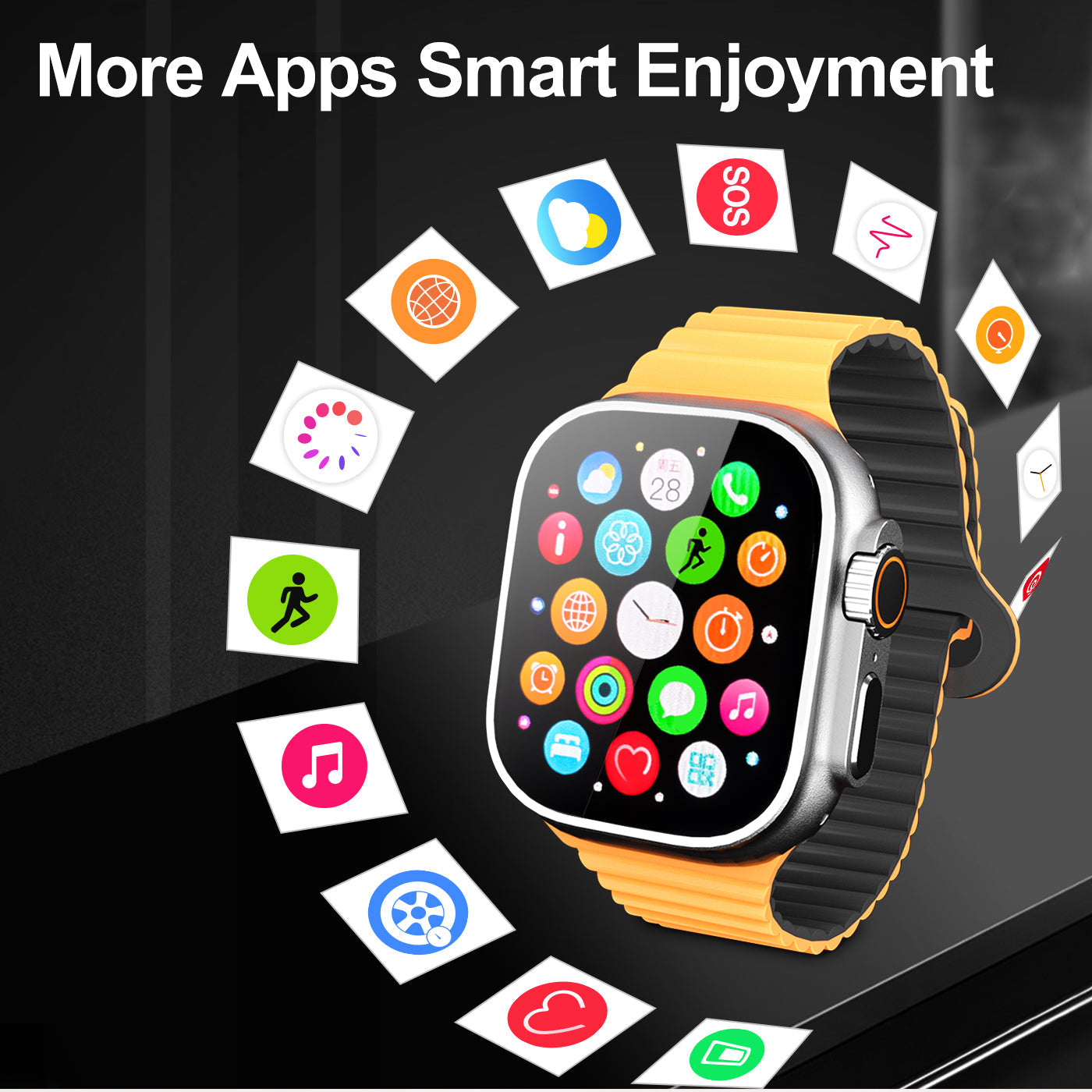 PS002 Smart Watch with TPMS Tire Pressure Monitoring
