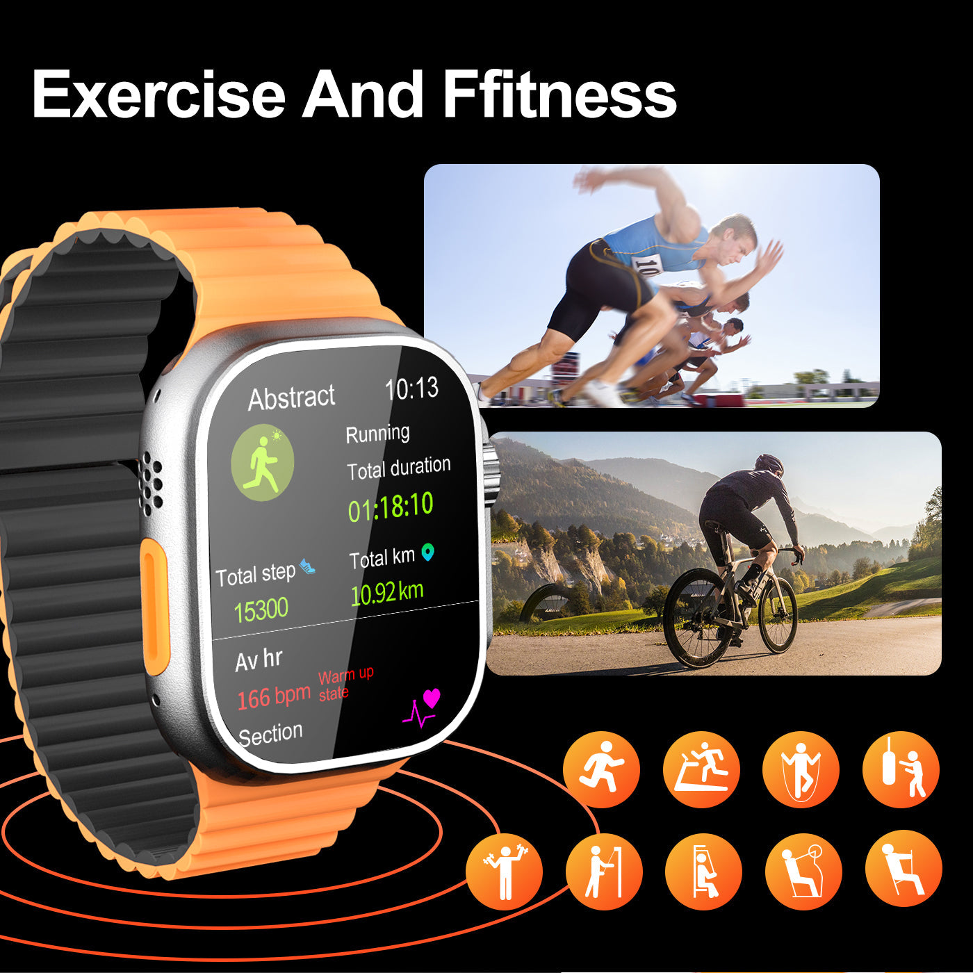 PS002 Smart Watch with TPMS Tire Pressure Monitoring