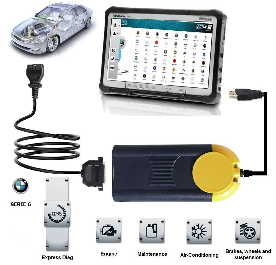 V2011 Multi-Diag Access J2534 Pass-Thru OBD2 Device Support Multi-Language