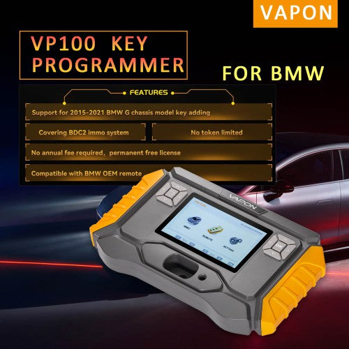 2025 Vapon VP100 BM.W Key Programmer - BDC2 Key Programming Tool for G Series