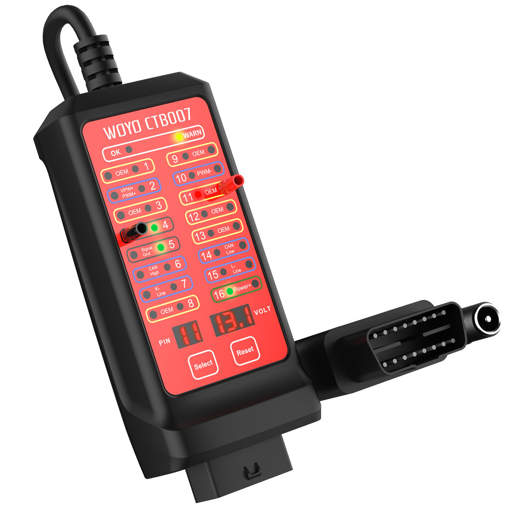 WOYO CTB007 12V24V CAN Bus Circuit Tester 16Pin Break Out Box On-Board Diagnostics Tester