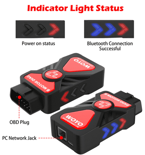WOYO CTB008 B.MW motorcycle OBD2 diagnostic Scanner For B.MW Bike Tester