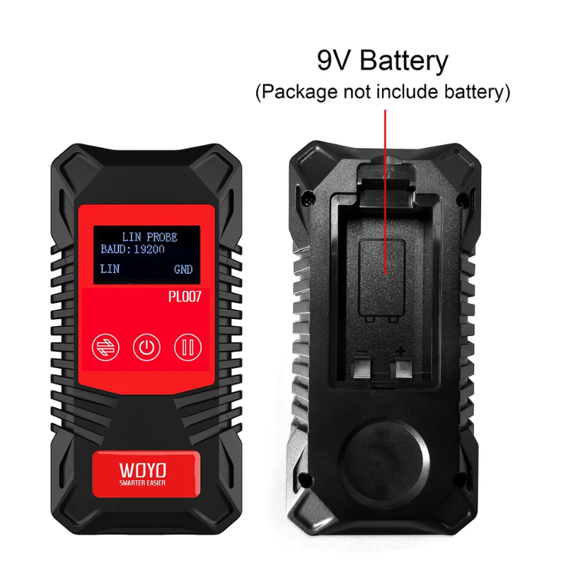 WOYO PL007 Multi-Protocol Signal Tester (CAN/LIN/PWM) & CAN Bus Analyzer With Baud Rate/ID Data Decoding And Auto-Polarity Detection For CAN-H/CAN-L