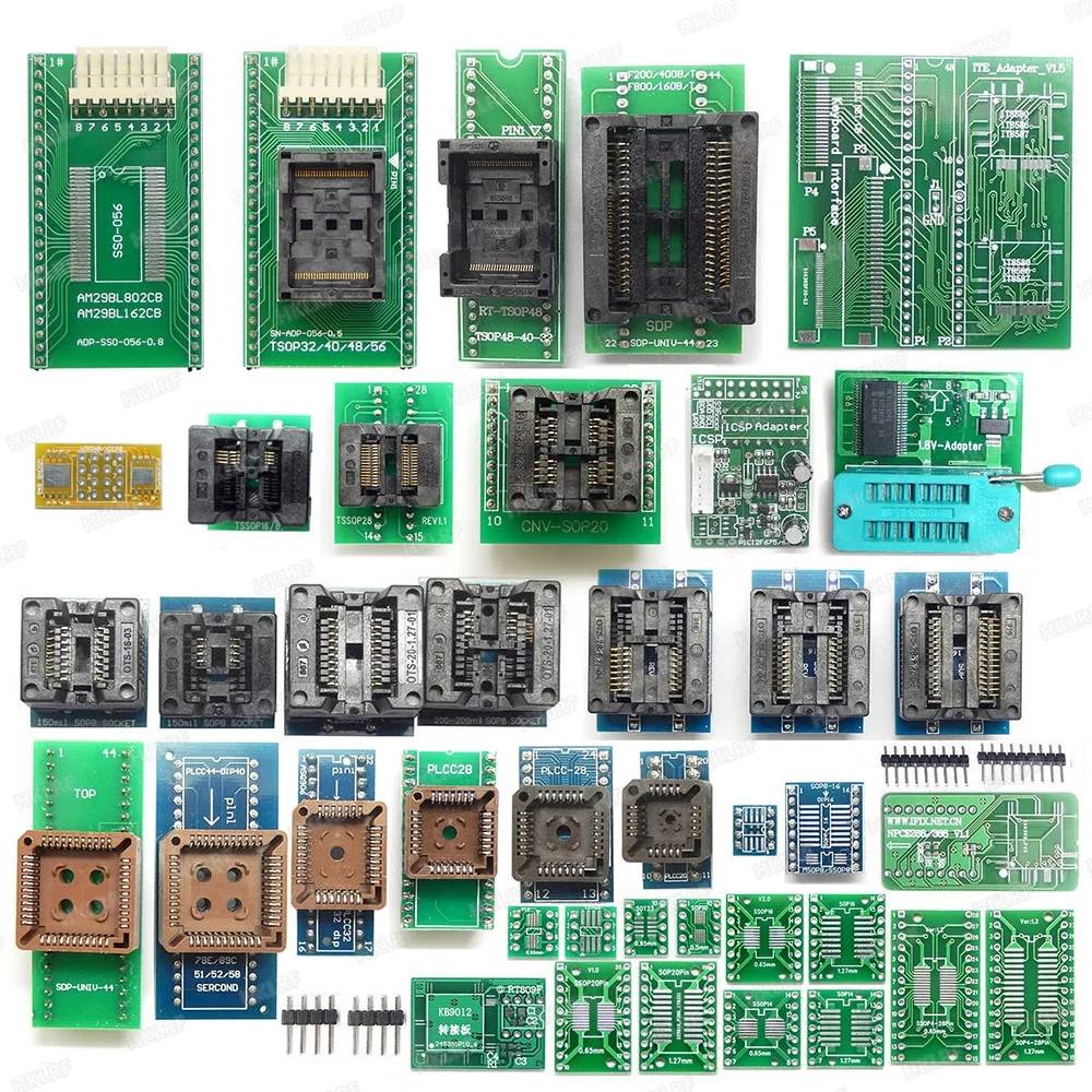 XGecu T56 Universal Programmer +51 Adapters for SPI NAND Flash/EMMC