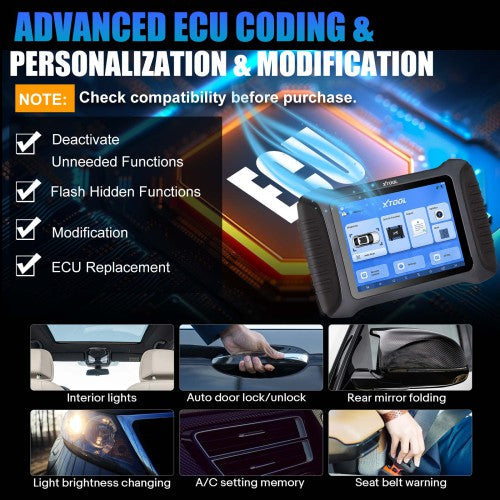 XTOOL InPlus IP900 IP900 BT All System Diagnostic Tool Support ECU Coding DOIP CANFD