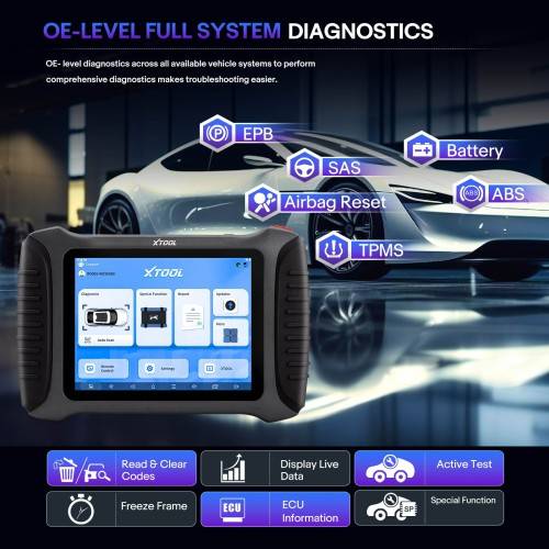 XTOOL InPlus IP900S All System Diagnostic Tool Supports FCA AutoAuth Topology Mapping 3 Years Free Update