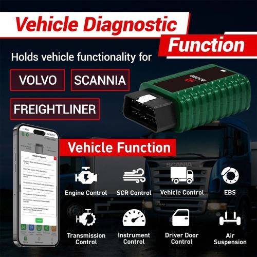 ZDOBD EPS001 Heavy Duty Truck Scanner for Android & IOS Supports DPF Regen【Pre-order】