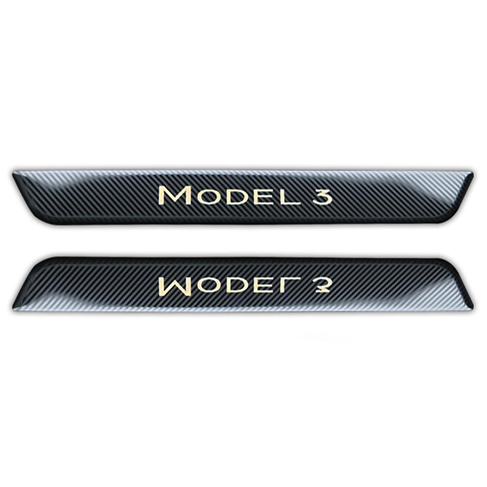 2017-2021 Tesla Model 3 Stainless Door Sill Plate Scuff Guard Decoration Welcome Pedal