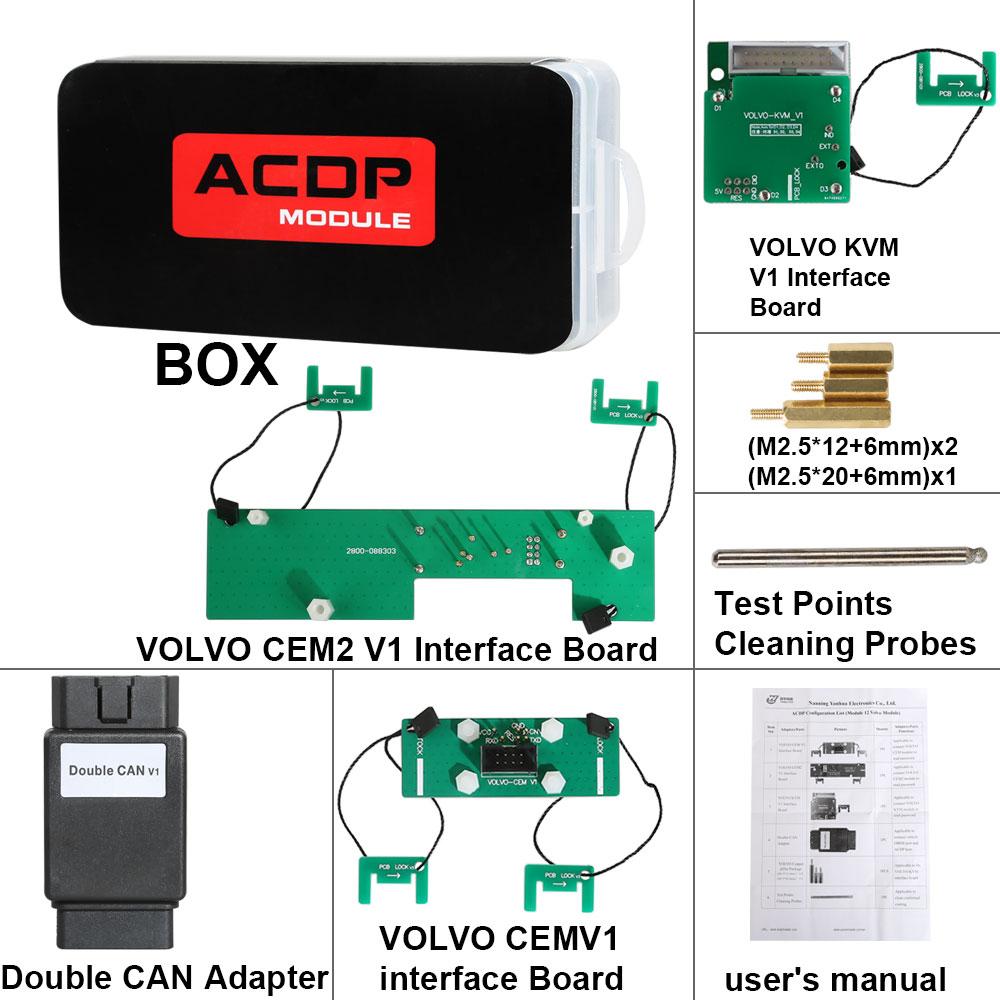 Yanhua Mini ACDP Volvo IMMO Programming Module 12 Support Add Key and All Key Lost