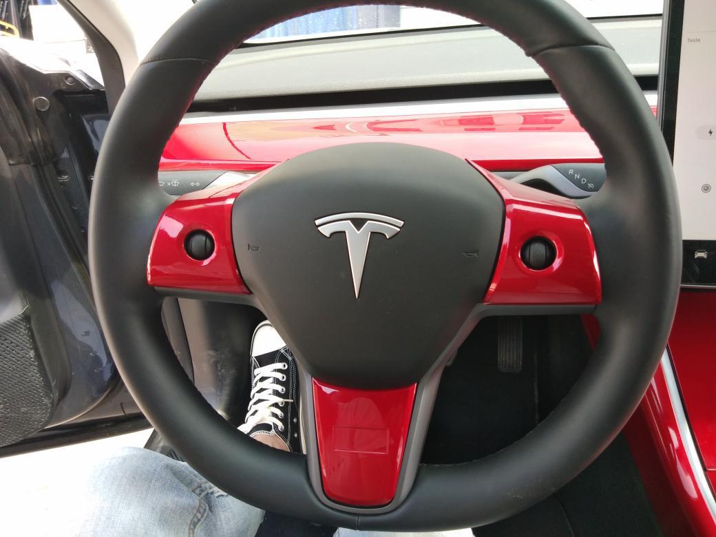 Steering Wheel Wrap Cover For 2017-2021 Tesla Model 3 Fiber Sticker Steering Wheel Decoration Case Accessories