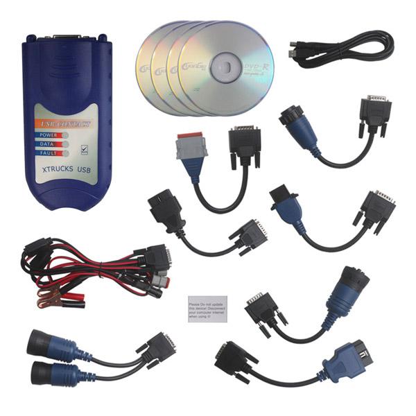 XTruck USB Link 125032 Heavy Duty Truck Diesel Diagnosis Interface with Software