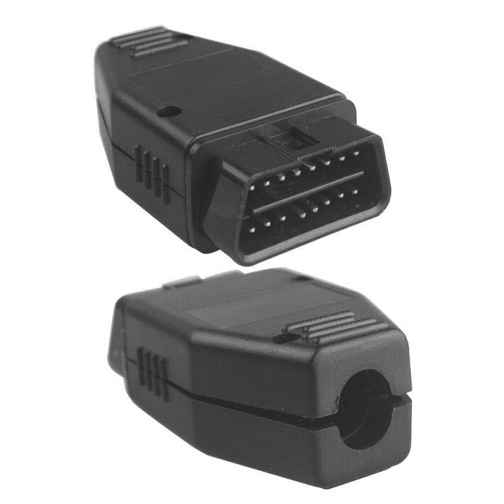 Universal OBDII 16Pin Male Connector/Adaptor/plug with Screws