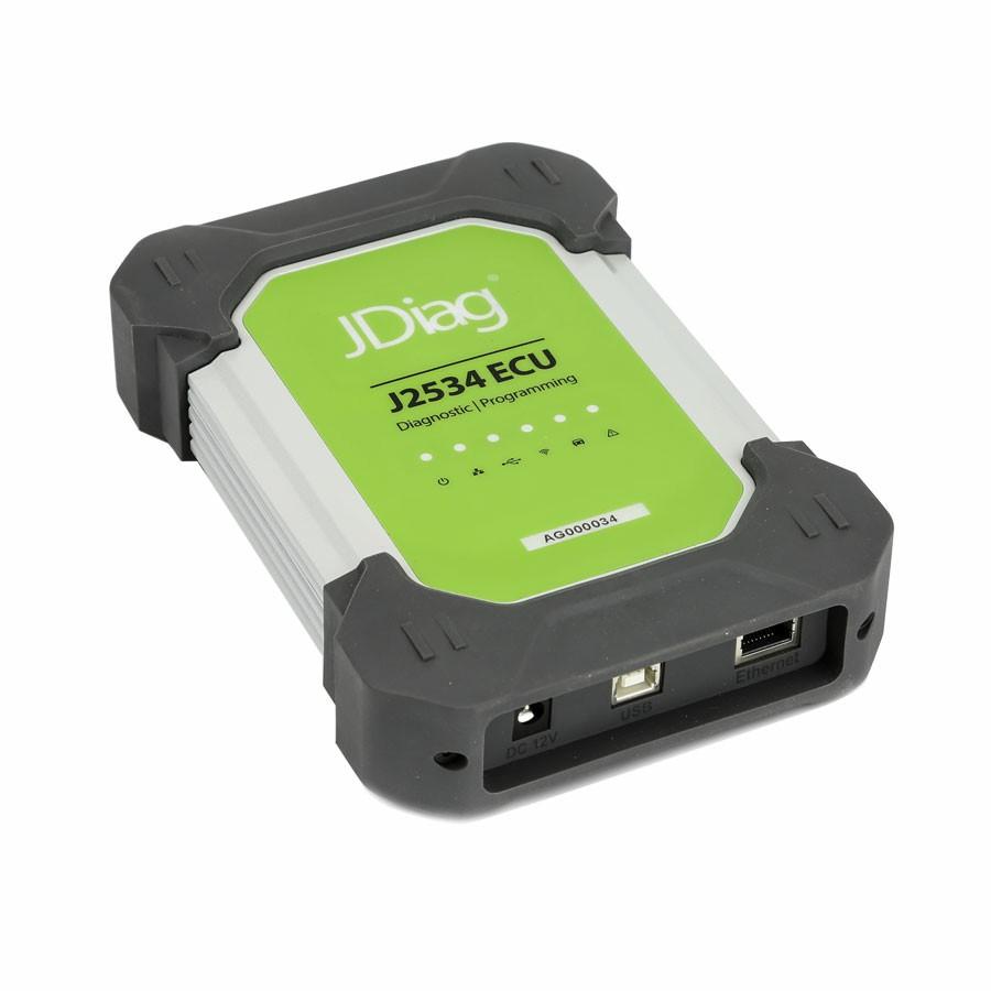 JDiag Elite II Pro J2534 Device with Full Adapters Diagnostic & Programming 2 in 1 with DELL E6430 Full Set