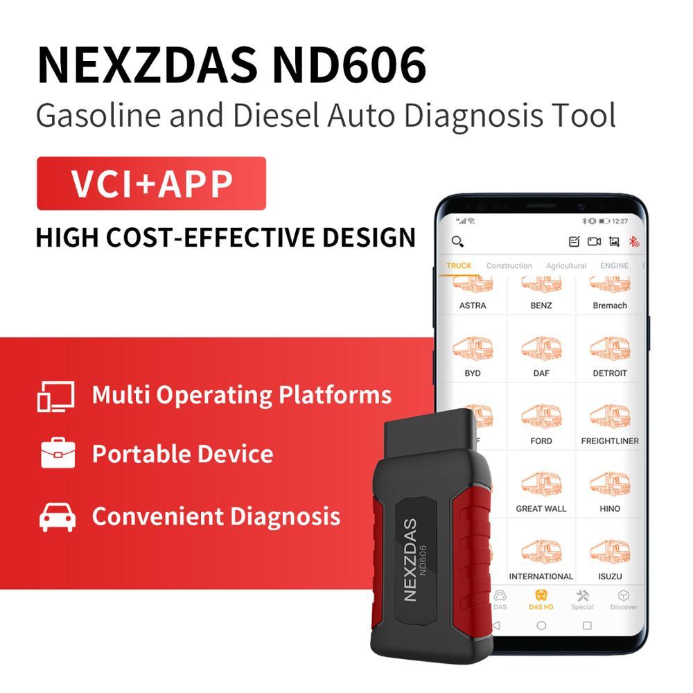 Humzor NexzDAS ND606 Gasoline and Diesel Integrated Auto Diagnosis Tool for Both Cars and Trucks