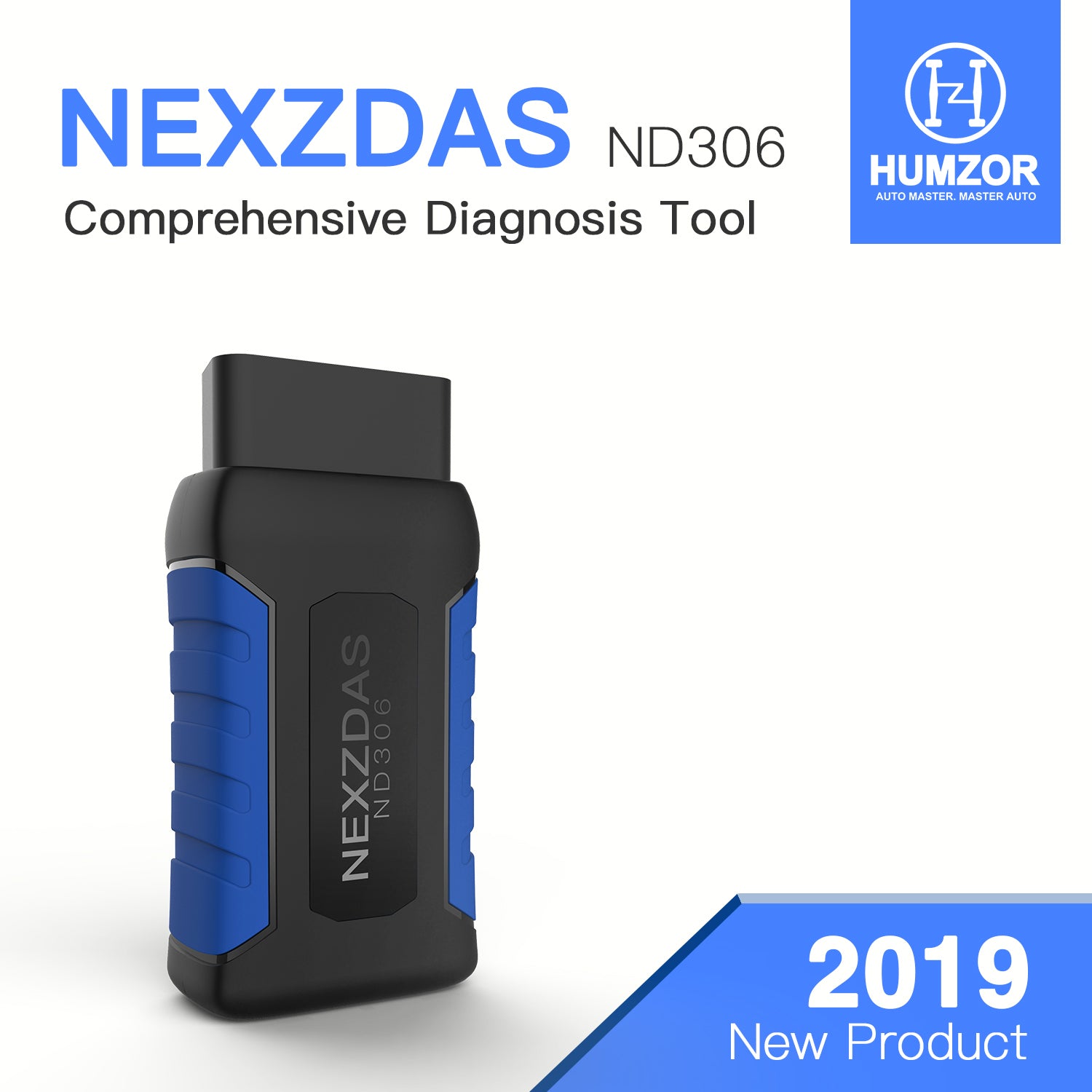 Humzor NexzDAS ND306 Full-system Auto Diagnosis Tool Car Code Reader for Gasoline Passenger Cars with ABS, TPMS, DPF...
