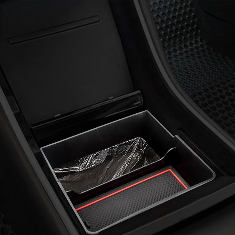 Car Central Armrest Box For 2017-2020 Tesla Model 3 Double Storage Design Tissue Box Trash Can Stowing Tidying
