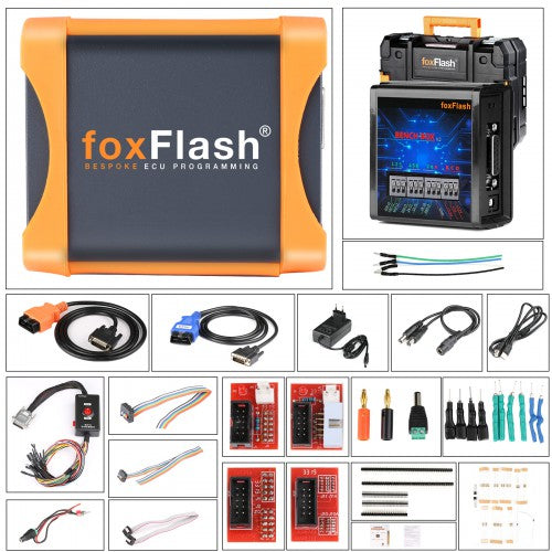 FoxFlash Chiptuning Tool Free Update with Free Damos Supports VR Reading and Auto Checksum and Super Strong ECU, TCU Clone
