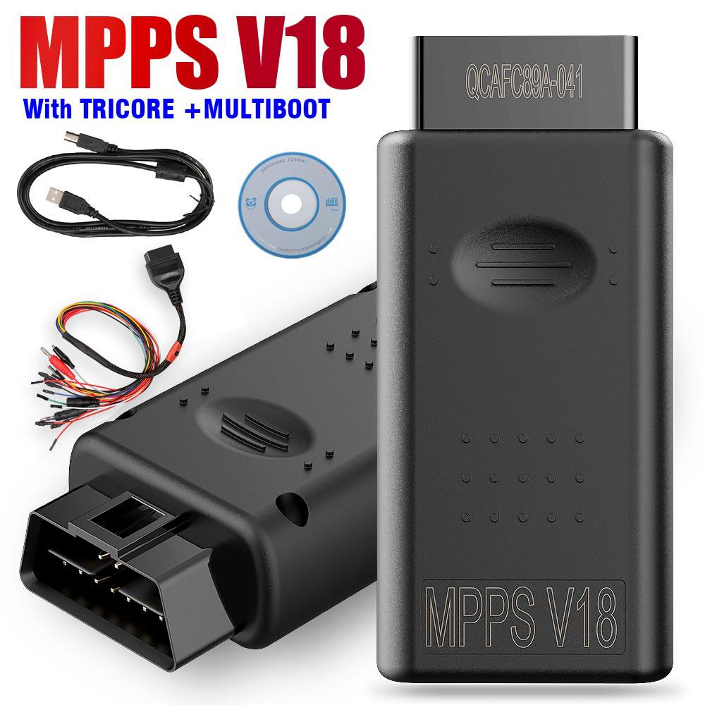 MPPS V18 MAIN+TRICORE+MULTIBOOT with Breakout Tricore Cable Firmware 1.09.03 With Checksum and ECU Recovery