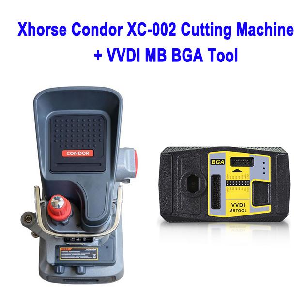 Xhorse CONDOR XC-002 Key Cutting Machine Plus VVDI MB BGA Tool Get 1 Free Token Everyday
