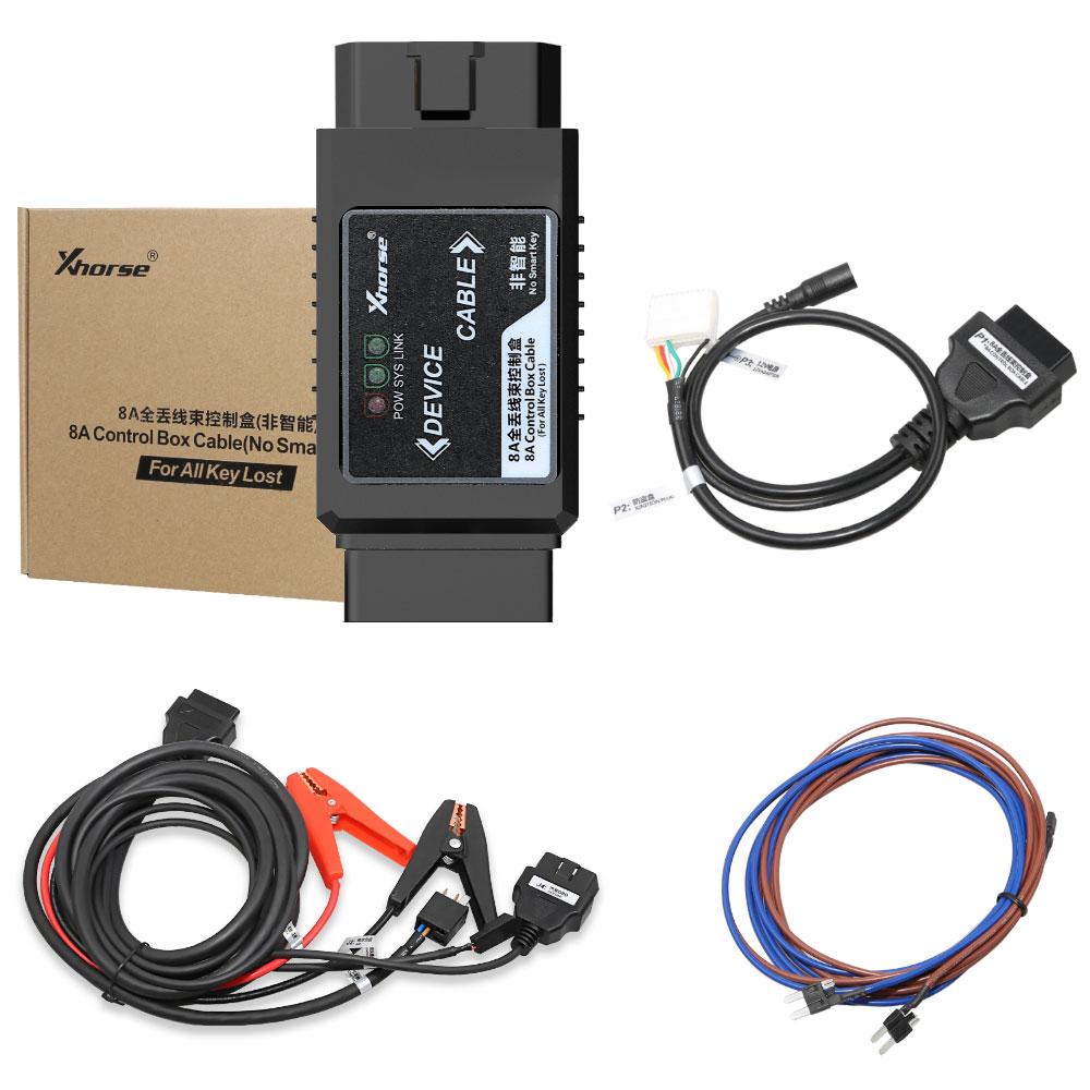 Xhorse VVDI Key Tool Max with MINI OBD Tool Key Programmer plus Toyota 8A All Keys Lost Adapter