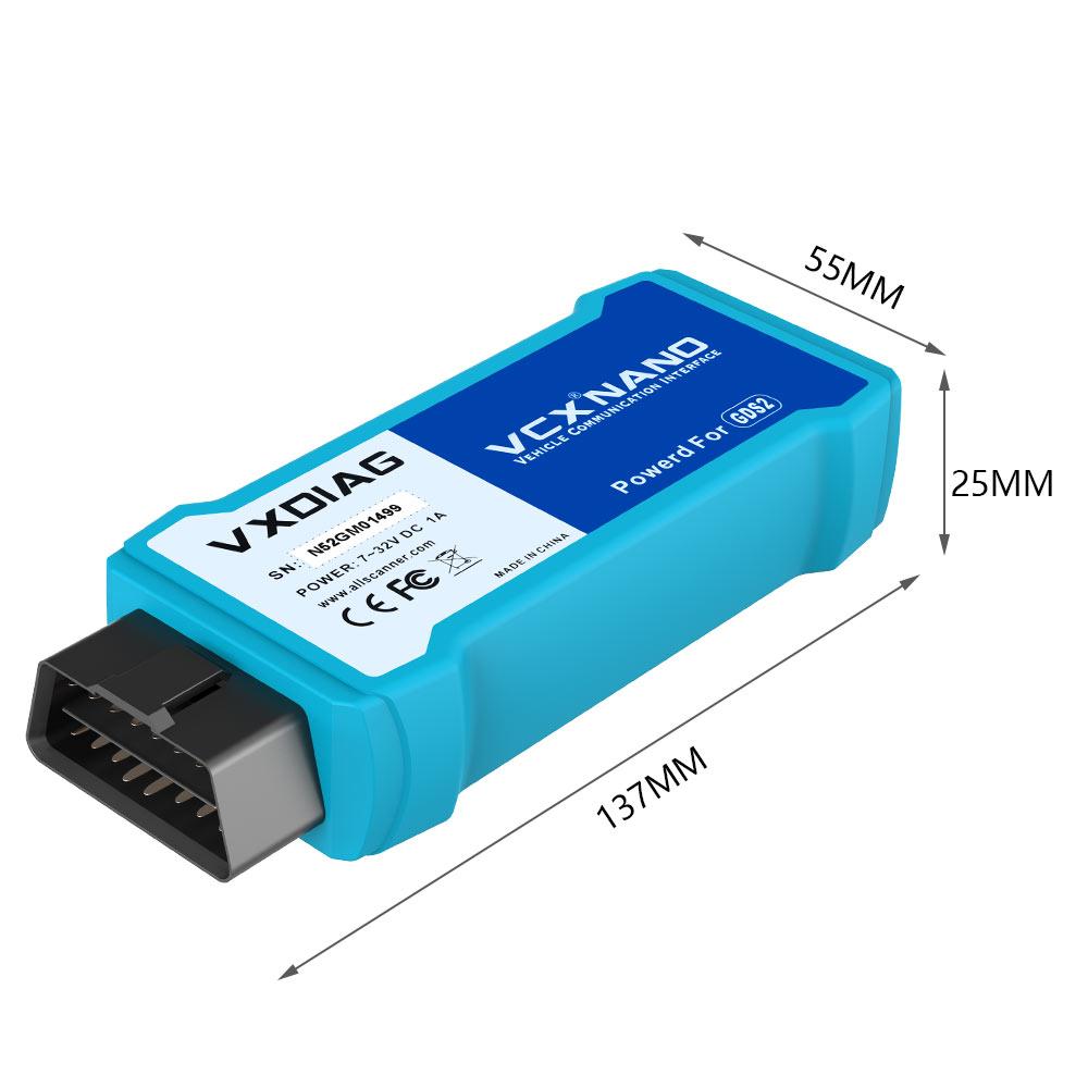 Vxdiag VCX Nano for GM/Opel Wifi Multiple GDS2 and Tech2Win Diagnostic Tool