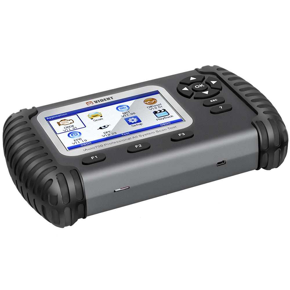 Vident iAuto700 Professional All System Scan Tool for Engine Oil Light EPB EPS ABS Airbag Reset Battery Configuration