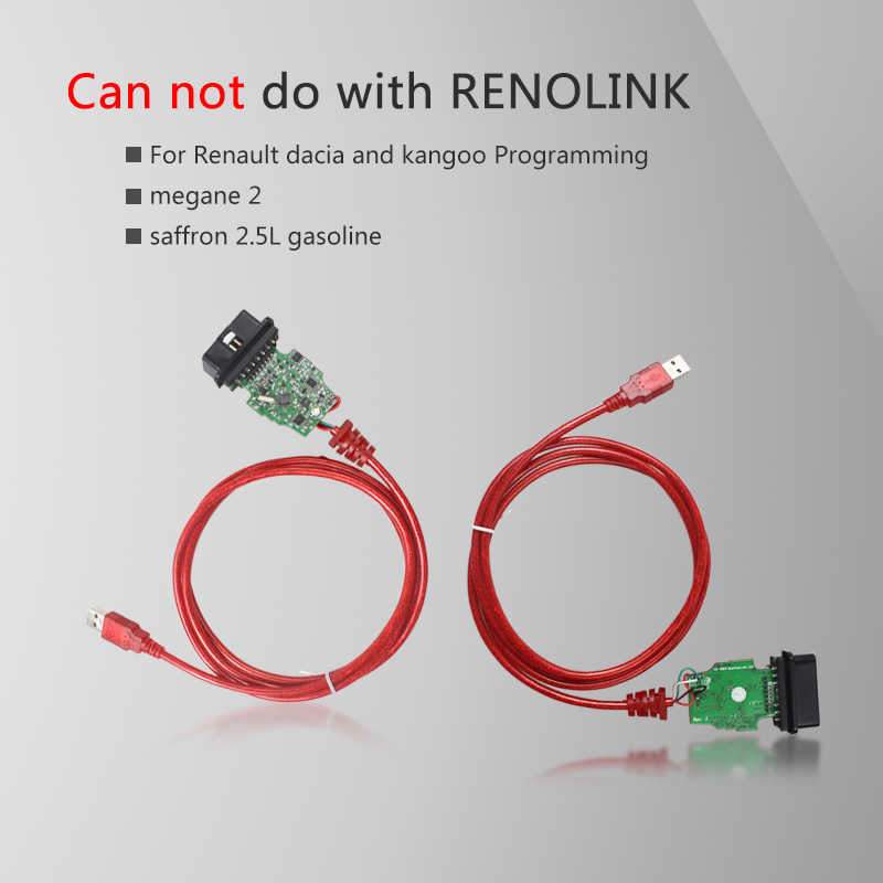 Renolink OBD2 ECU Programmer V1.52 CD Software Key Coding UCH Matching Dashboard Coding ECU Resetting Functions
