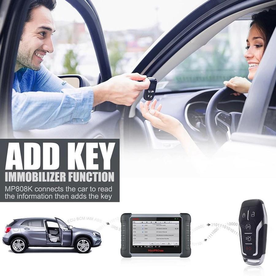 Autel MaxiPro MP808K Bi-Directional Control Key Coding Diagnostic Tool with Complete OBDI Adapters (Same as DS808K)