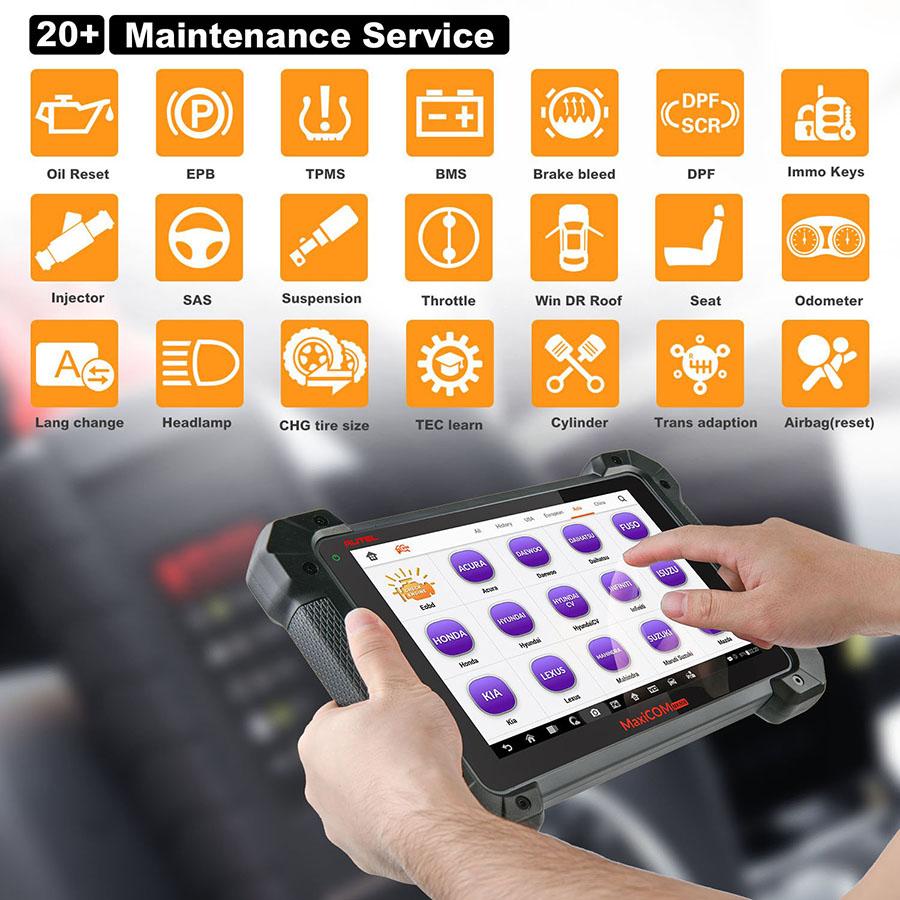 Autel MaxiCOM MK908 Full System Diagnostic Tool Support ECU/Key Coding Updated Version of Maxisys MS908